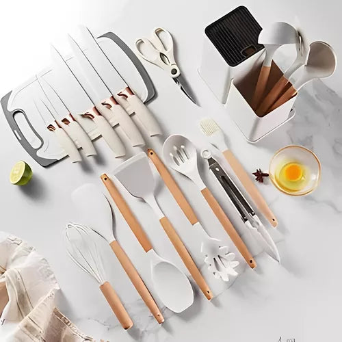 Set Utensilios De Cocina Silicona Juego