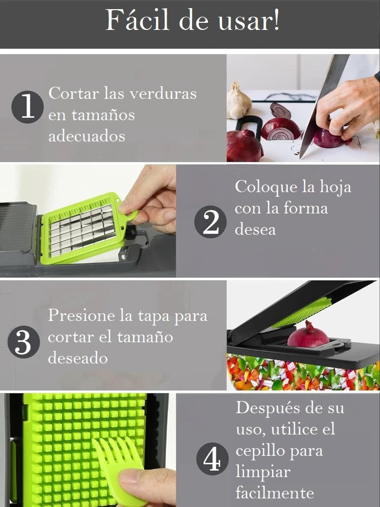 Cortador Mandolina Rallador 16en1 Verdur